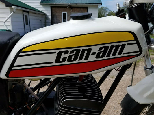 VINTAGE CAN-AM TNT 125  FULL DECAL SET TANK SIDE COVER FENDERS CAP