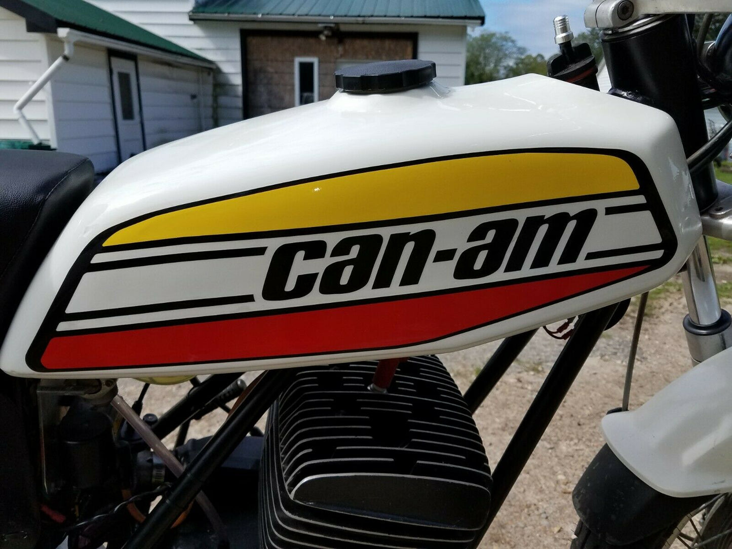 VINTAGE CAN-AM MX-2 125  FULL DECAL SET TANK SIDE COVER FENDERS CAP