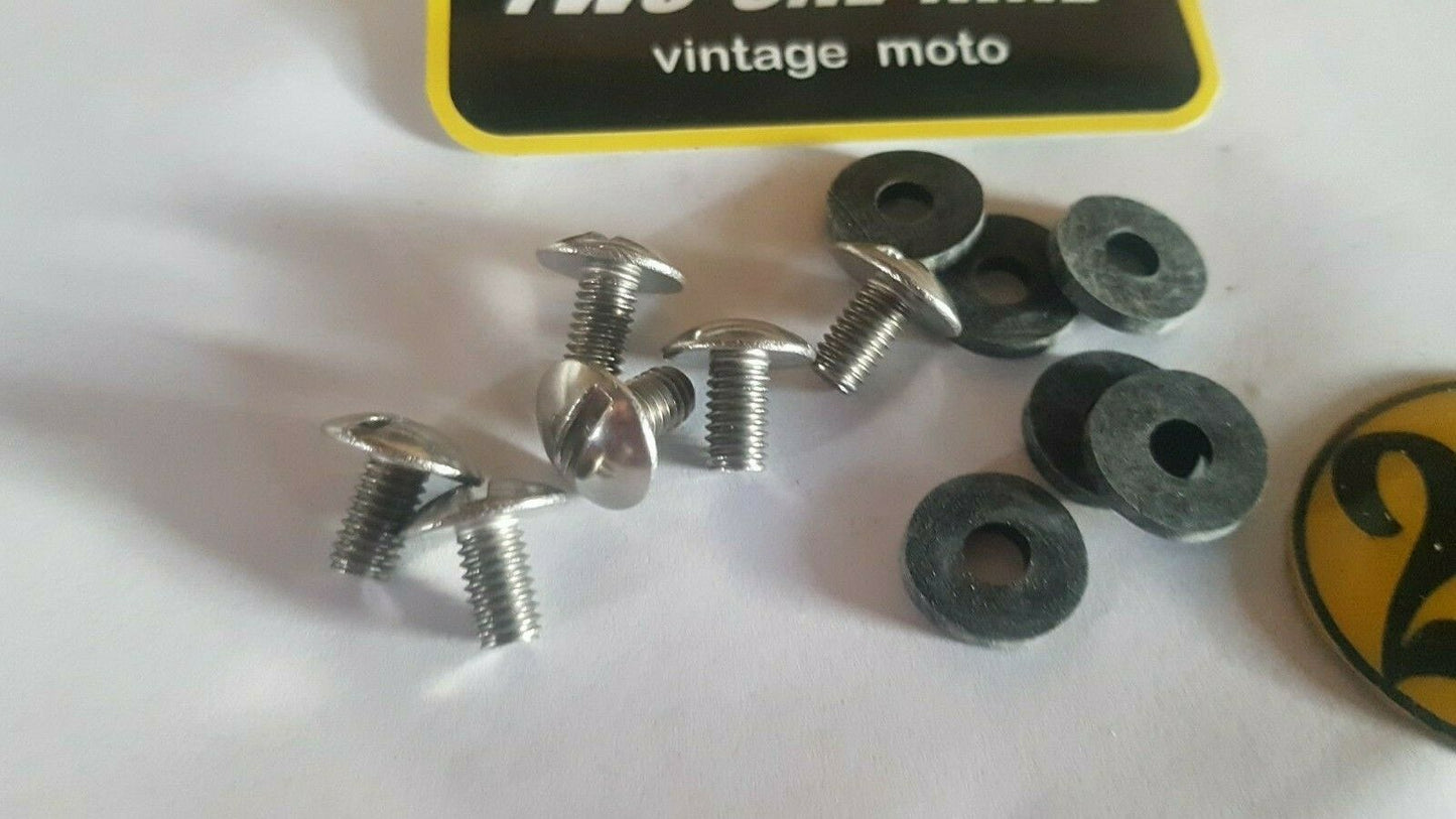 VINTAGE CAN AM MX 1, 2, 3, TNT SET OF 6 SIDE COVER BOLTS+WASHERS