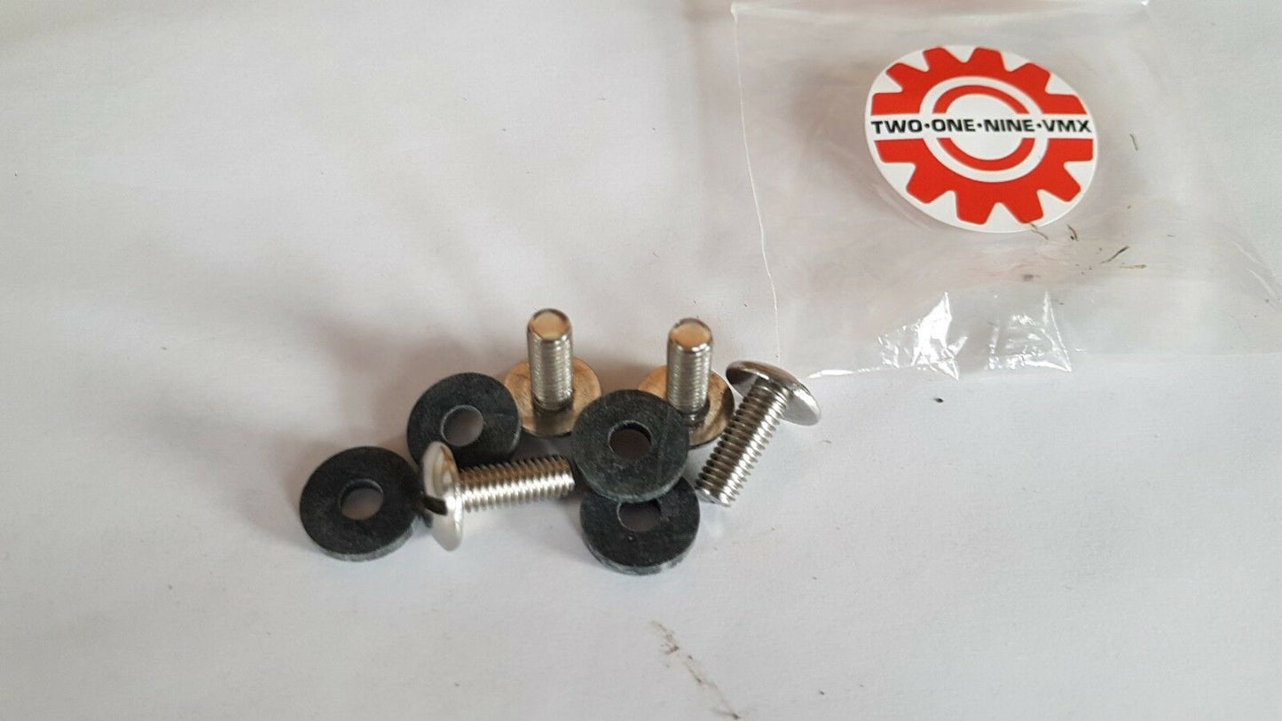 VINTAGE CAN-AM MX-6 S.S. SIDE COVER BOLTS + RUBBER WASHERS